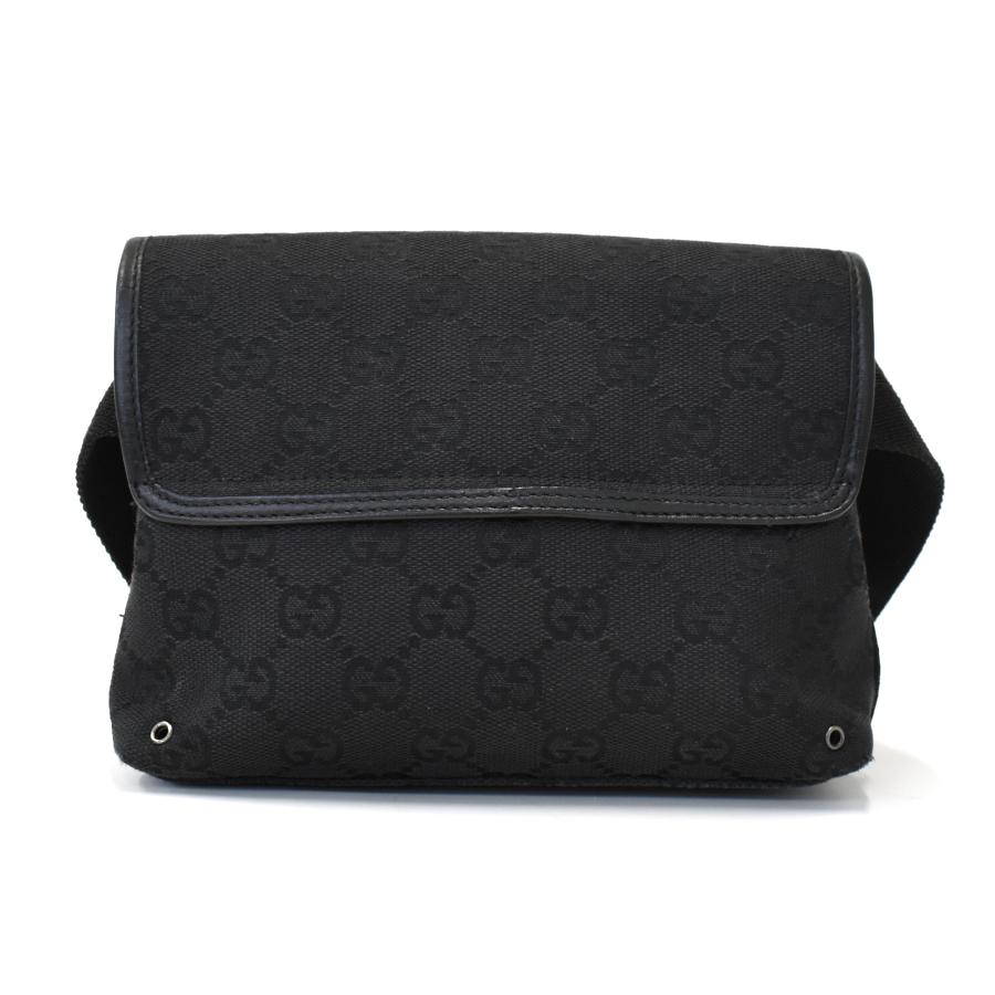 GUCCI（グッチ） ウエストバッグ 92543 GGキャンバス ブラック