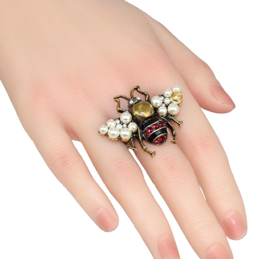 GUCCI（グッチ） 新品同様 ビー 蜂 リング 指輪 インターロッキングG