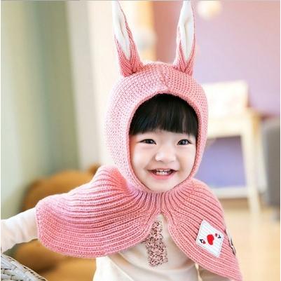 うさみみケープ Baby 赤 青 ピンク ベビー ケープ 幼児 8ヶ月-2才向け
