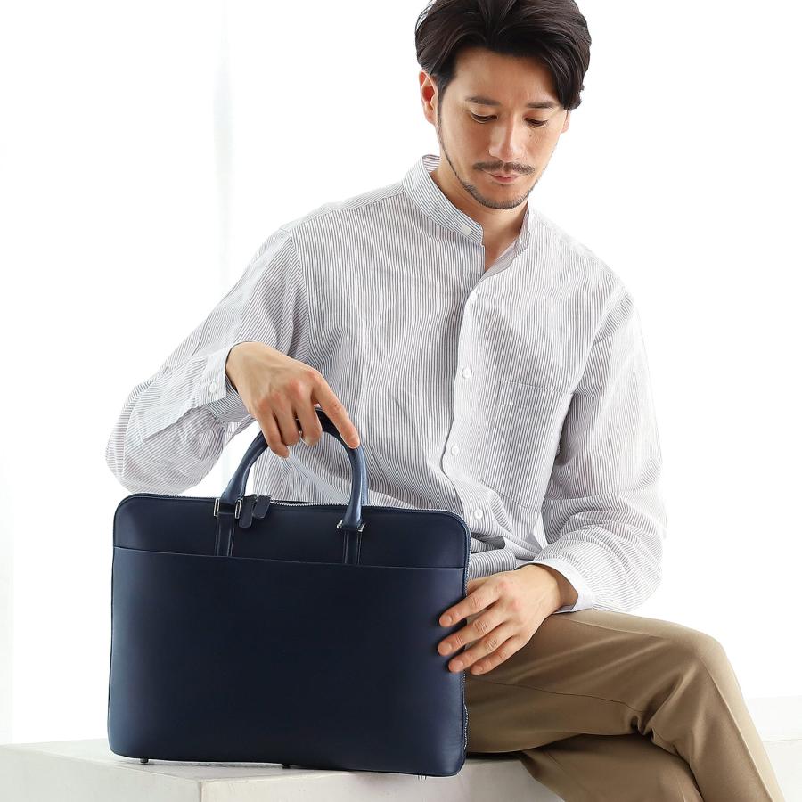 BLUE SINCERE（ブルーシンシア） ビジネスバッグ 薄型 軽量 メンズ 本