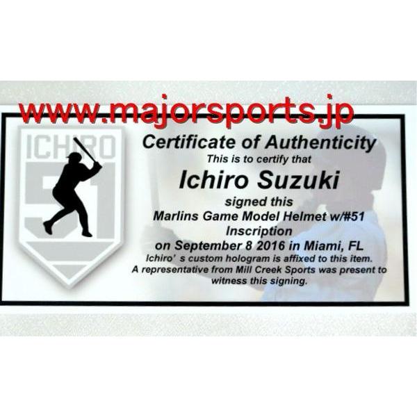 MS】イチロー直筆サイン#51マイアミマーリンズ本物公式試合用