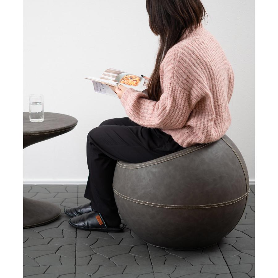 marai（マーライ） スツール 完成品 おしゃれ レザー 丸 オットマン