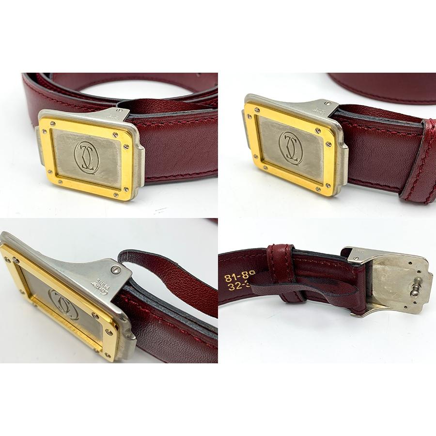 Cartier カルティエ ボルドー ワインレッド えんじ色 サントス ドゥ