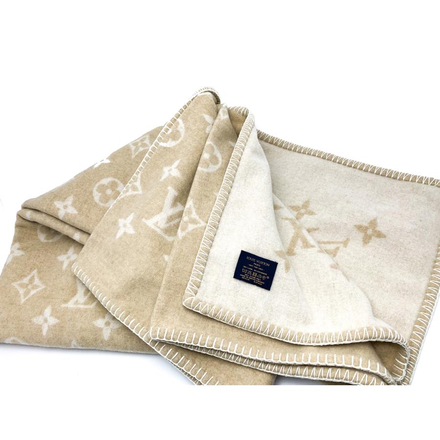 LOUIS VUITTON ルイヴィトン モノグラム ブランケット ウール カシミヤ