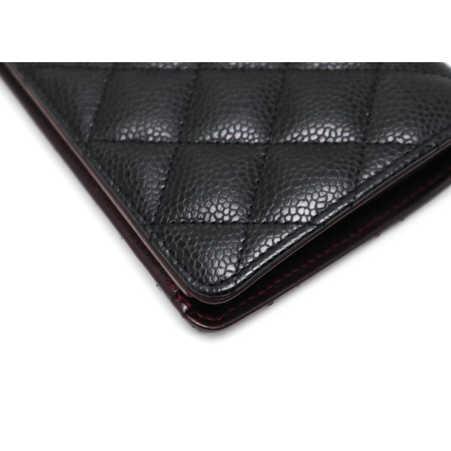 CHANEL（シャネル） 黒 キャビアスキン マトラッセ ゴールド金具 2