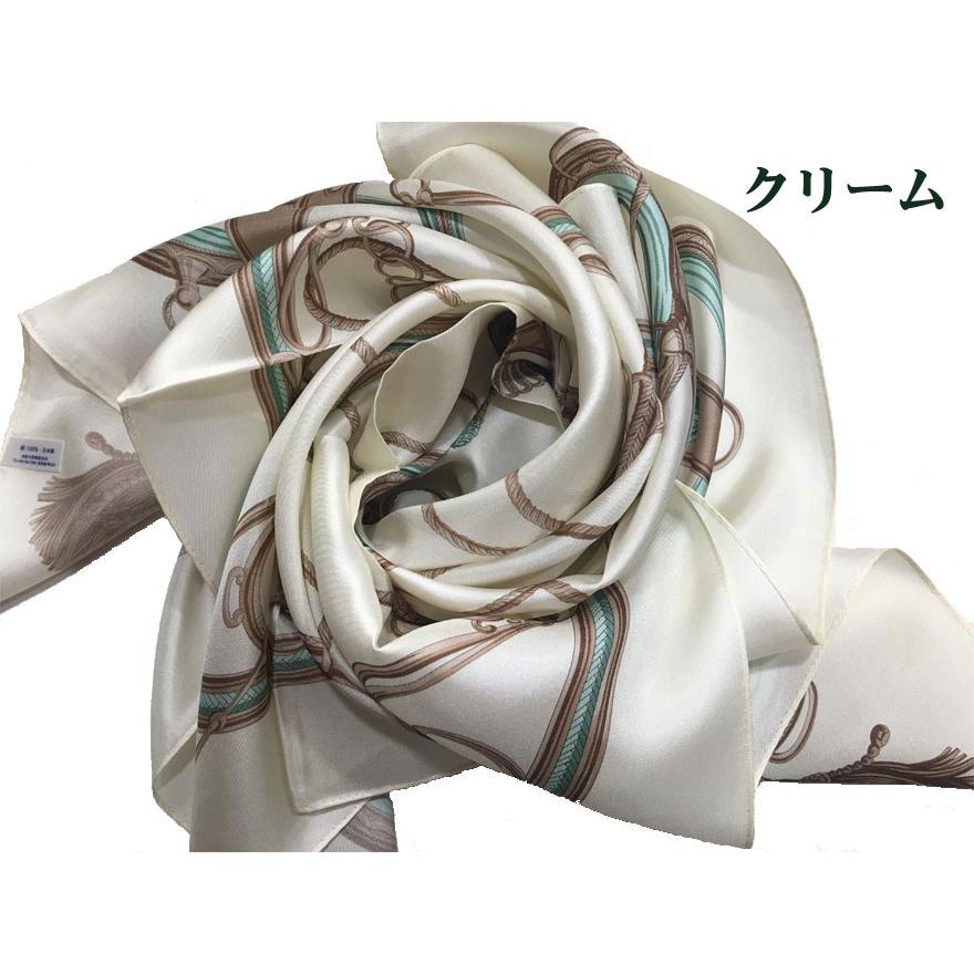 MARUYAMA レディーススカーフ 9848 シンプルエルメス 横浜シルク