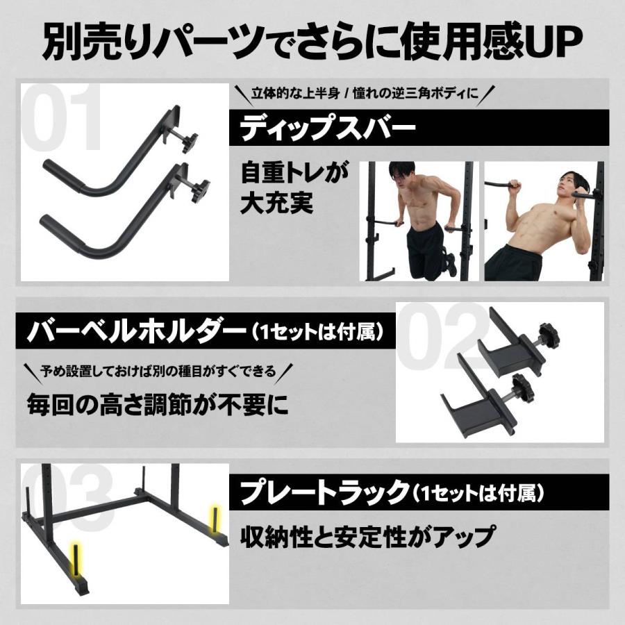 STEADY（ステディ） 懸垂マシン ハーフラック ベンチプレス対応 25段階