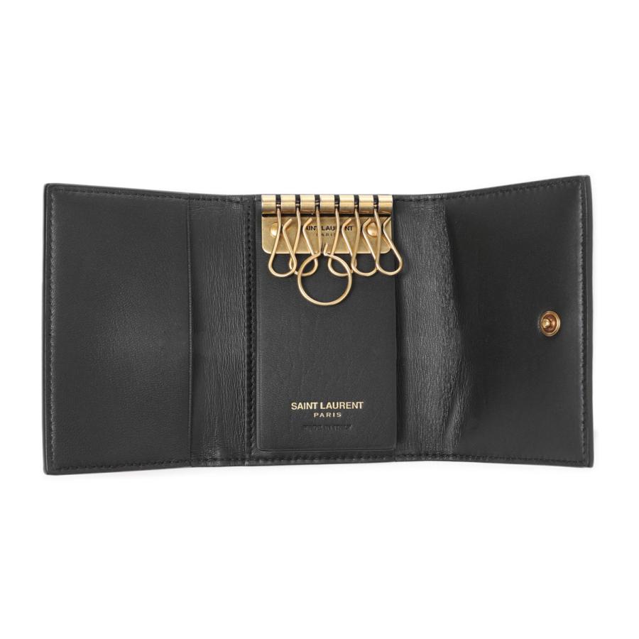 SAINT LAURENT サンローラン キーケース ブラック メンズ 654227-02g0w