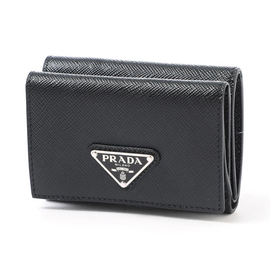 PRADA（プラダ） PRADA 3つ折り財布 小銭入れ付き SAFFIANO TRIANGOLO