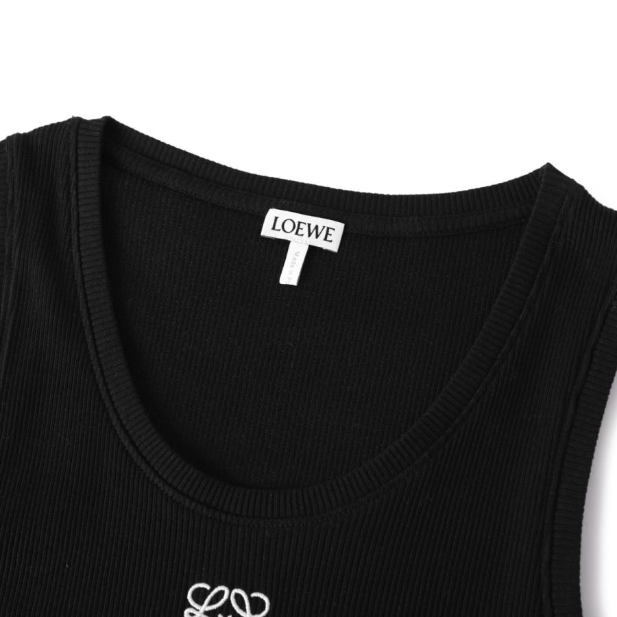 LOEWE（ロエベ） タンクトップ ANAGRAM TANK TOP ブラック レディース