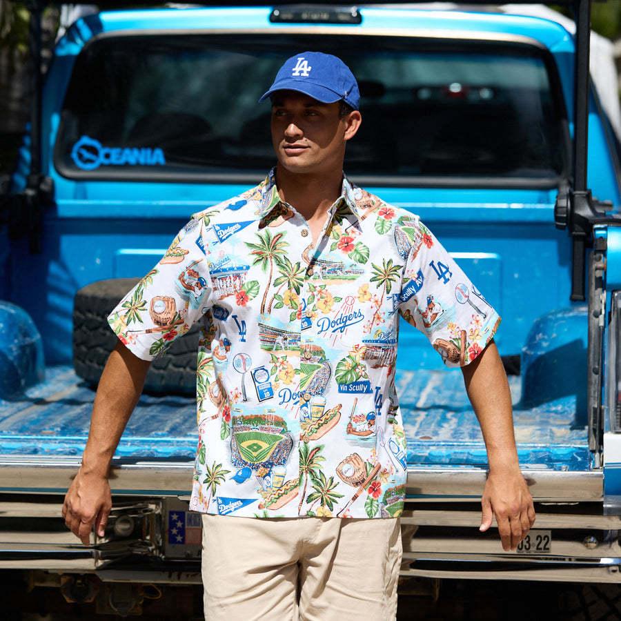 MLB ドジャース アロハシャツ ハワイアン Scenic Aloha Shirt レイン