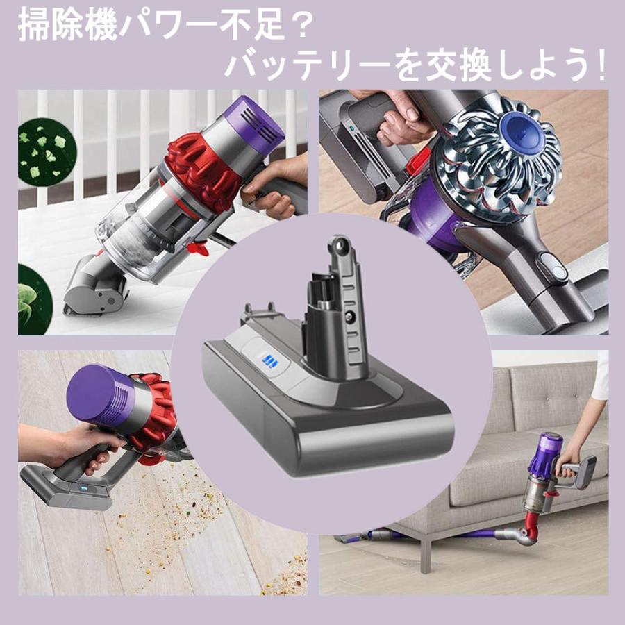 NinoLite V10 対応バッテリー Dyson SV12 シリーズ Cyclone Fluffy