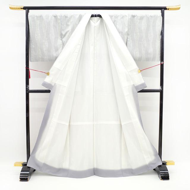 2/20まで＼半額／で￥98780→49390本場大島紬 袷 着物 白大島 白弘泥