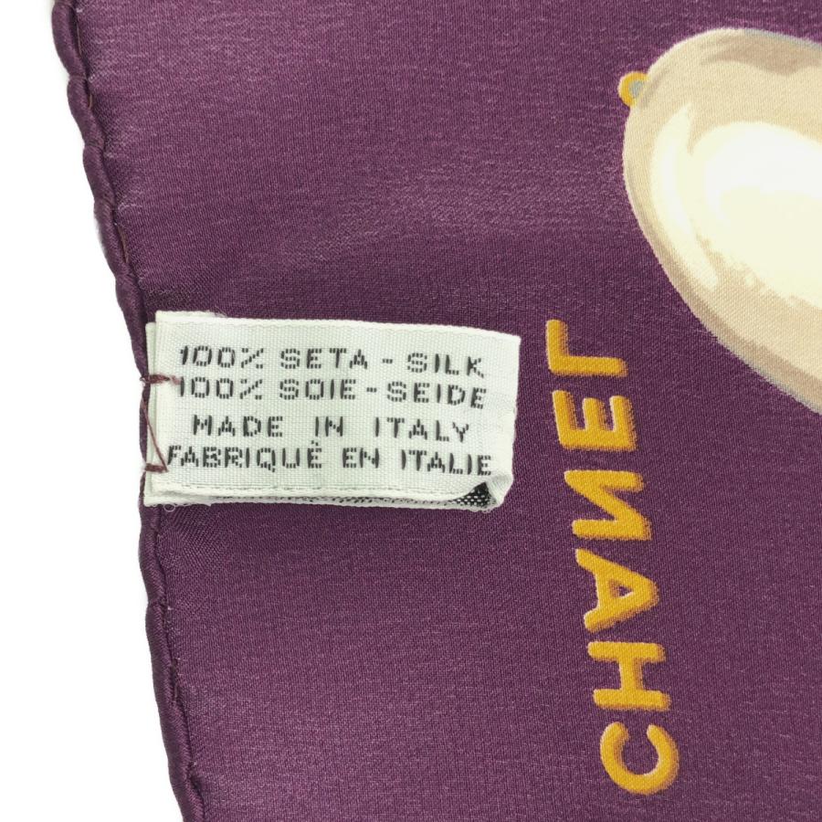 質屋 CHANEL シャネル 大判スカーフ グリポア ジュエリー柄 宝石 花
