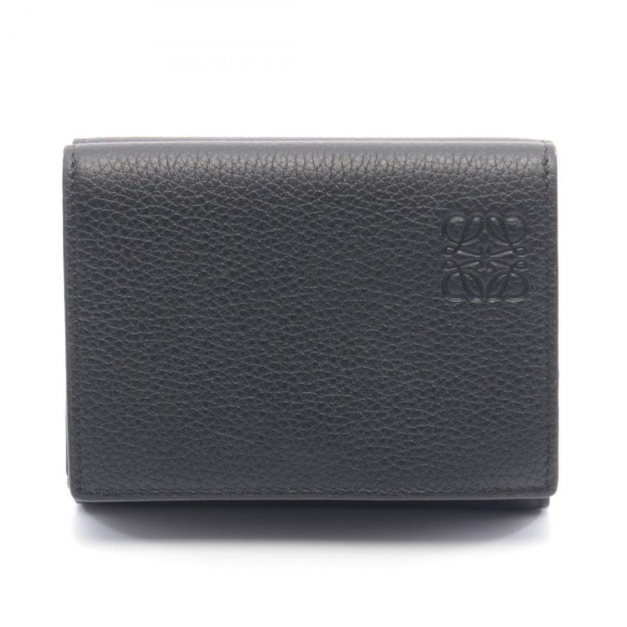 LOEWE（ロエベ） トライフォールド ウォレット ブランドオフ レザー 三