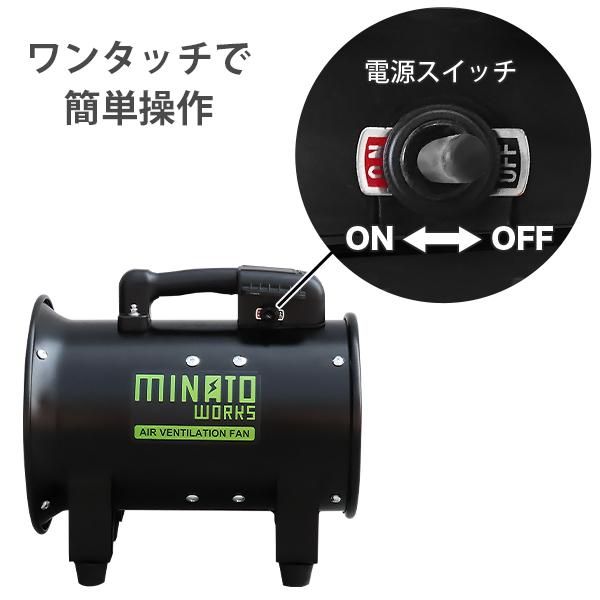 MINATOWORKS（ミナトワークス） ミナト 低騒音型 排送風機 ダクト
