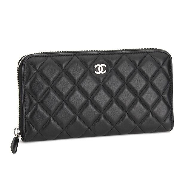CHANEL（シャネル） 財布 ラウンドファスナー 長財布 A50097 ブラック