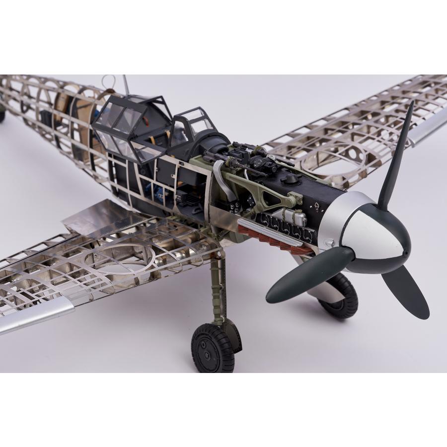飛行機模型キット メッサーシュミット BF109 カラー冊子付 : 木製模型