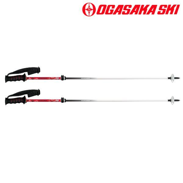 OGASAKA（オガサカ） サイズ調整式 ストック スキーポール レッド 95