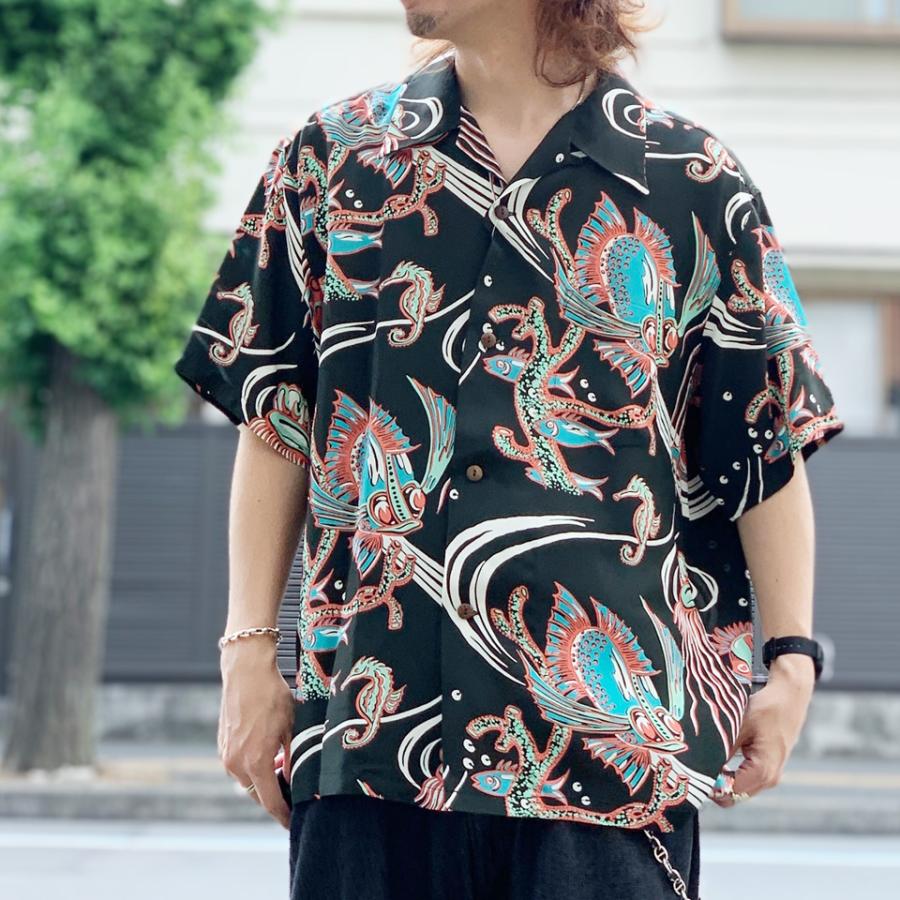 SUN SURF サンサーフ アロハシャツ ハワイアンシャツ RAYON HAWAIIAN S