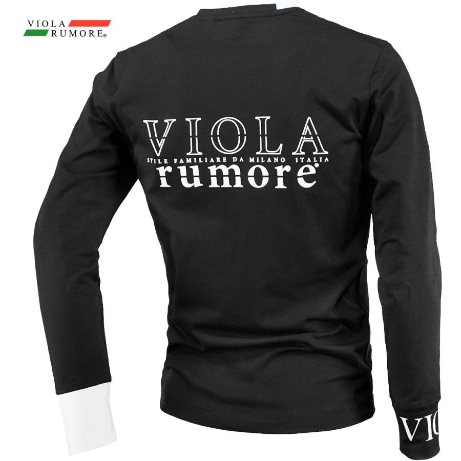 VIOLA rumore（ヴィオラ ルモーレ） ビオラ Tシャツ 長袖 Vネック ロゴ