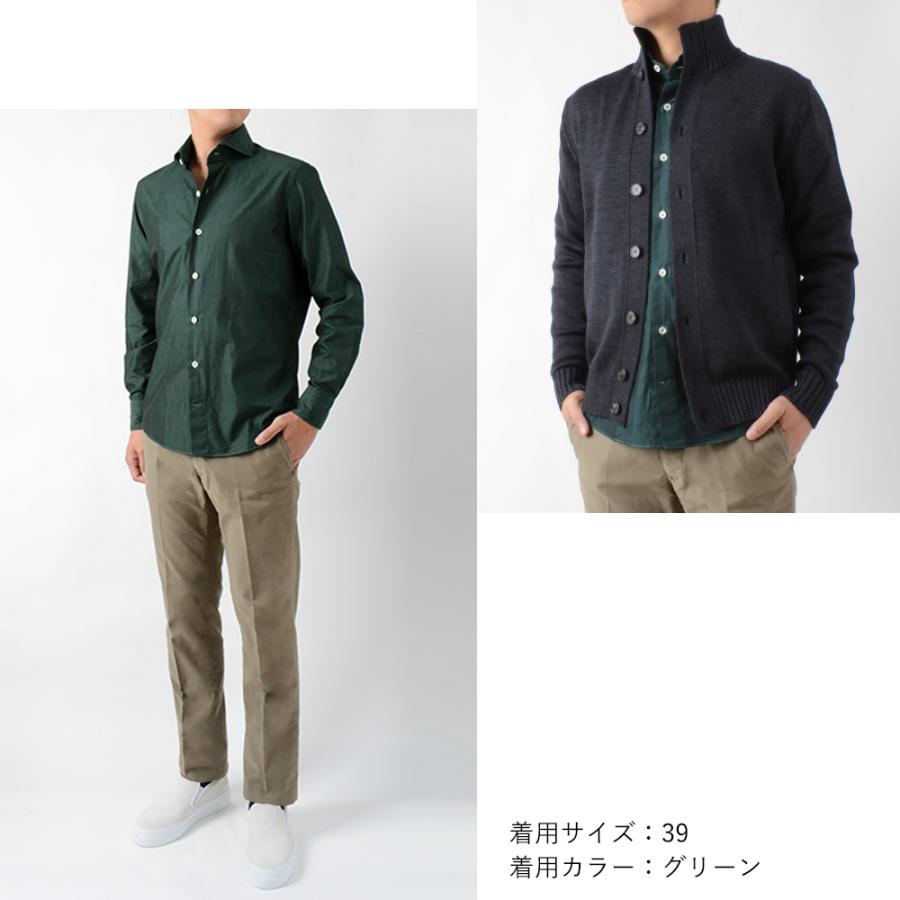 GIANNETTO（ジャンネット） 通年 シャンブレーシャツ ヴィンチフィット