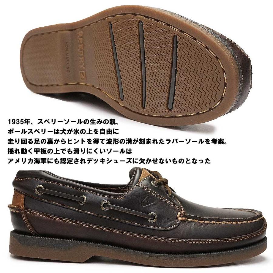 スペリートップサイダー デッキシューズ マコ 2アイ レザー モカシン