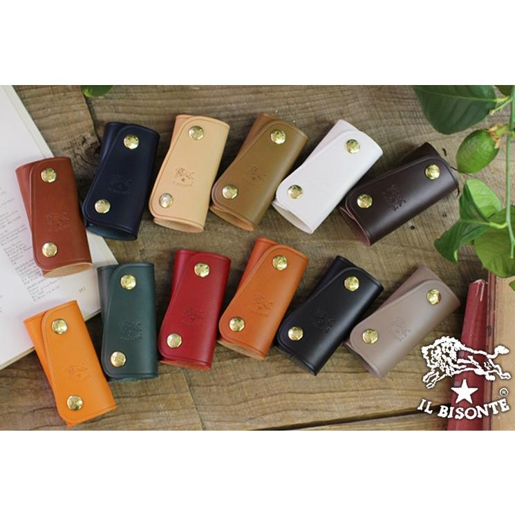 IL BISONTE（イルビゾンテ） キーケース スナップボタンキーケース