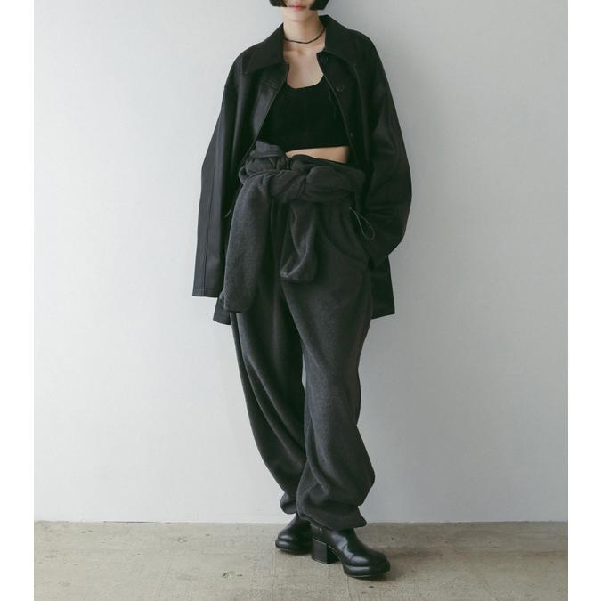anuke（アンヌーク） エコレザーオーバージャケット Ecoleather Over