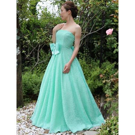 日本製 レース ストラップレス ドレス (op3618) 演奏会用ドレス 演奏会