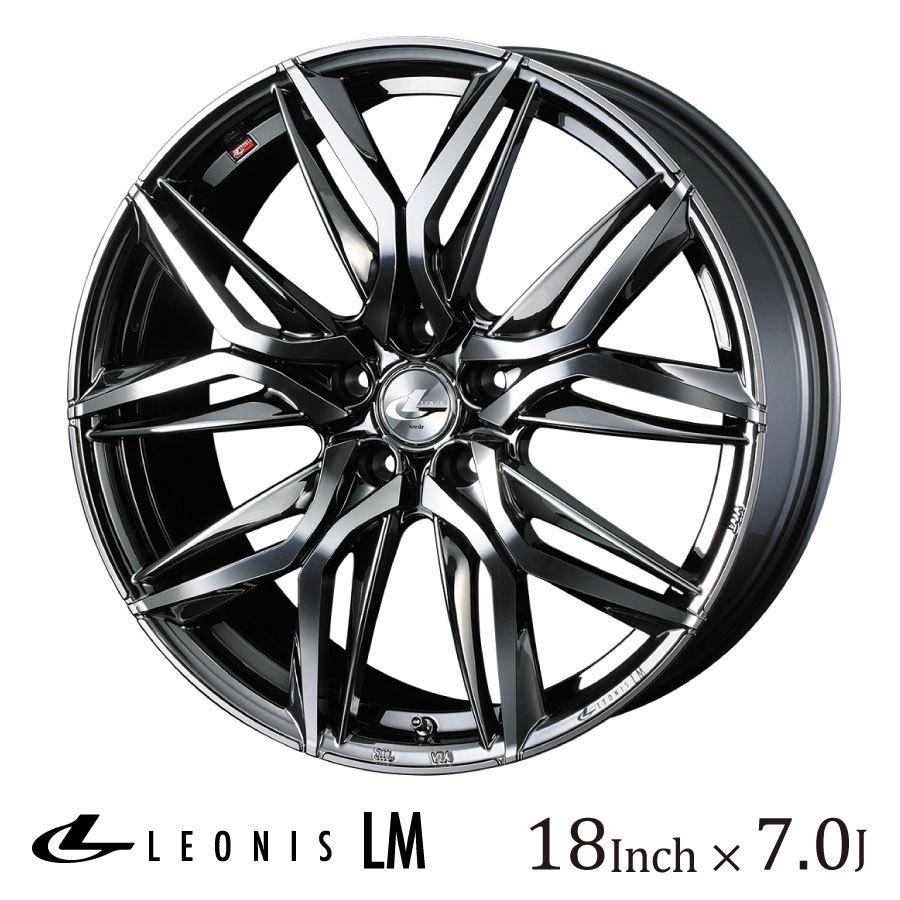 WEDS ウェッズ レオニス LM 18インチ 7J カラー:BMCMC ブラックメタル