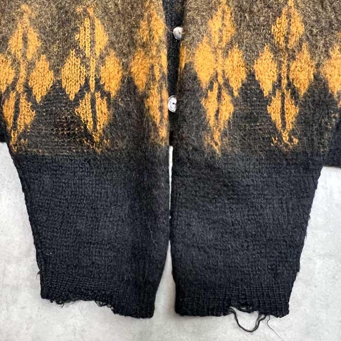 Sears（シアーズ） 60'S Sears Mohair Cardigan Made in USA BLACK