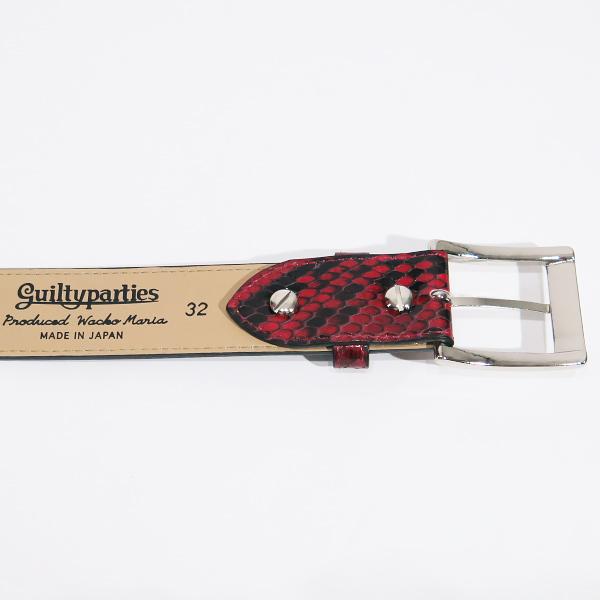 WACKO MARIA（ワコマリア） PYTHON LEATHER BELT WMGP-BL01 パイソン