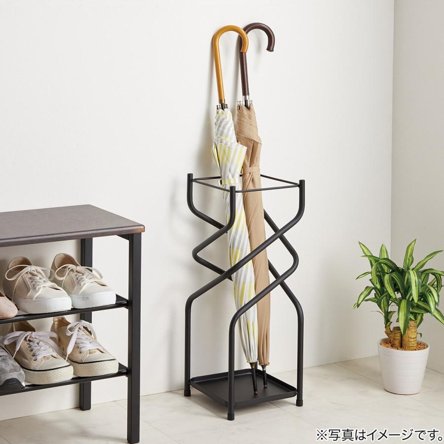 ニトリ（NITORI） 傘たて Nスパイラル(ブラック) : ニトリ Yahoo!店