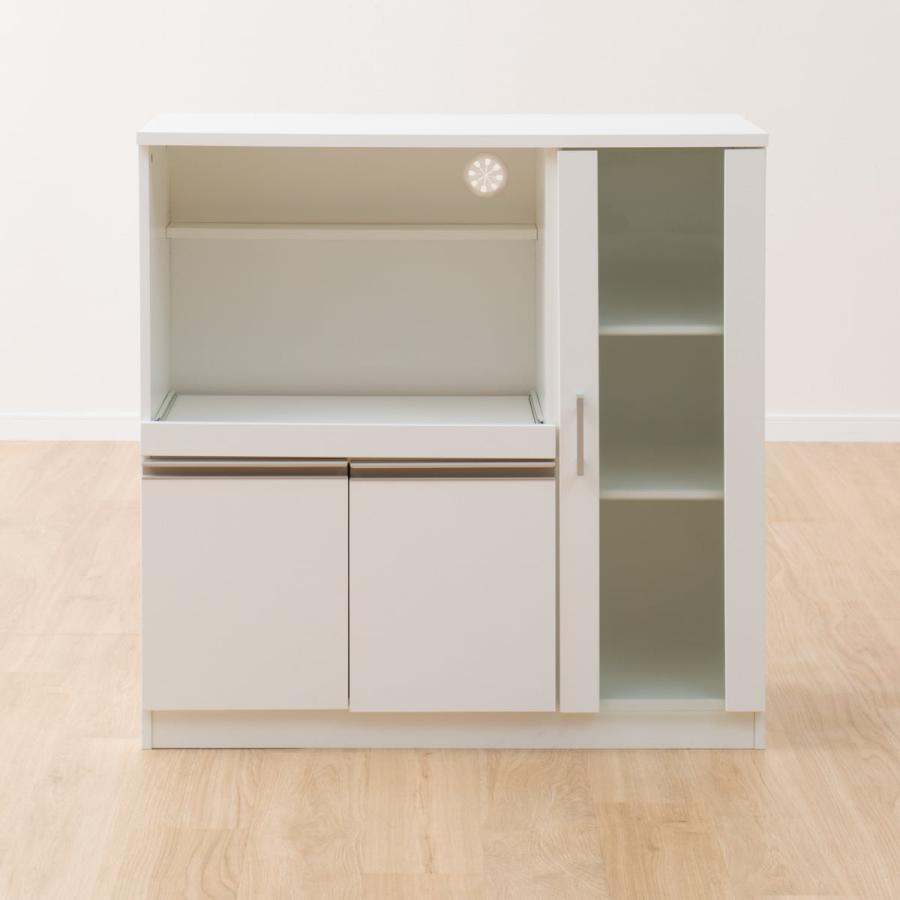 ニトリ（NITORI） レンジ台(フォルムN RE9090G WH） ニトリ期間限定：4
