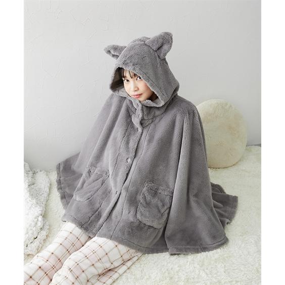 ニッセン（nissen） パジャマ レディース 着れば猫 耳付き 前開き