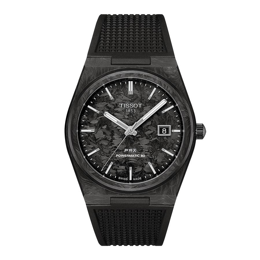TISSOT（ティソ） TISSOT PRX ご購入特典つき カーボン メンズ腕時計