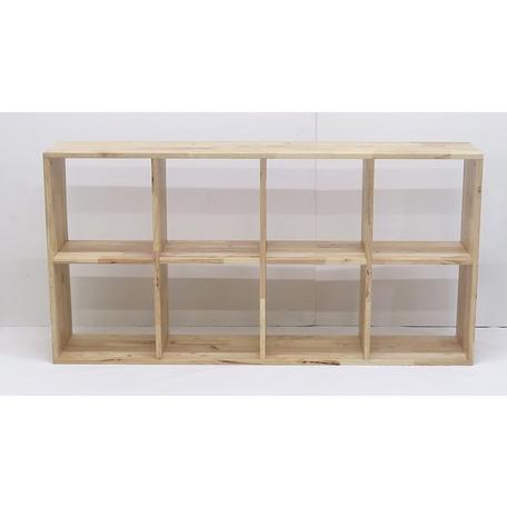オープンシェルフ 2×4 本棚 天然木 木製 無垢材 シンプル 棚 巾734×高