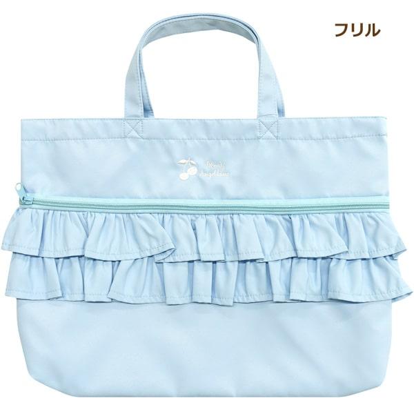 レッスンバッグ マチ付き 撥水 女の子 総柄068 フリル069 ユニコーン