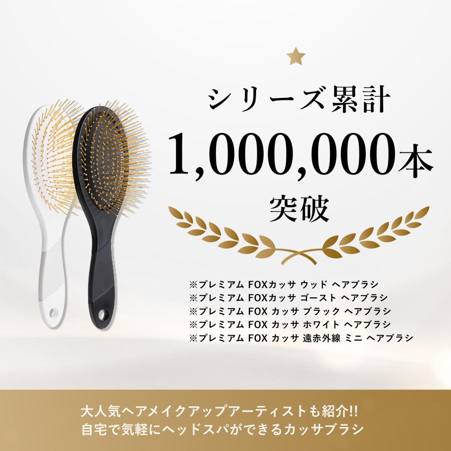 SNOW FOX SKINCARE NEW プレミアム FOX カッサ ヘアブラシ ホワイト