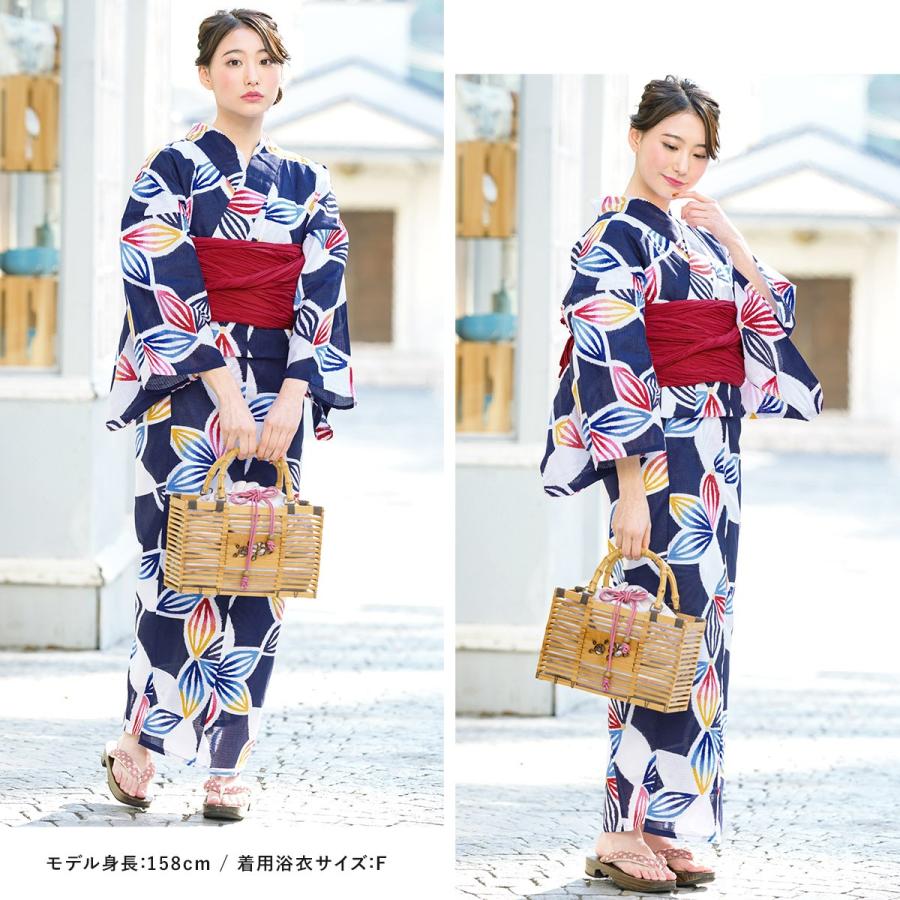 SOUBIEN（創美苑） 浴衣 セット レディース 浴衣セット 大人 F 帯 夏 2