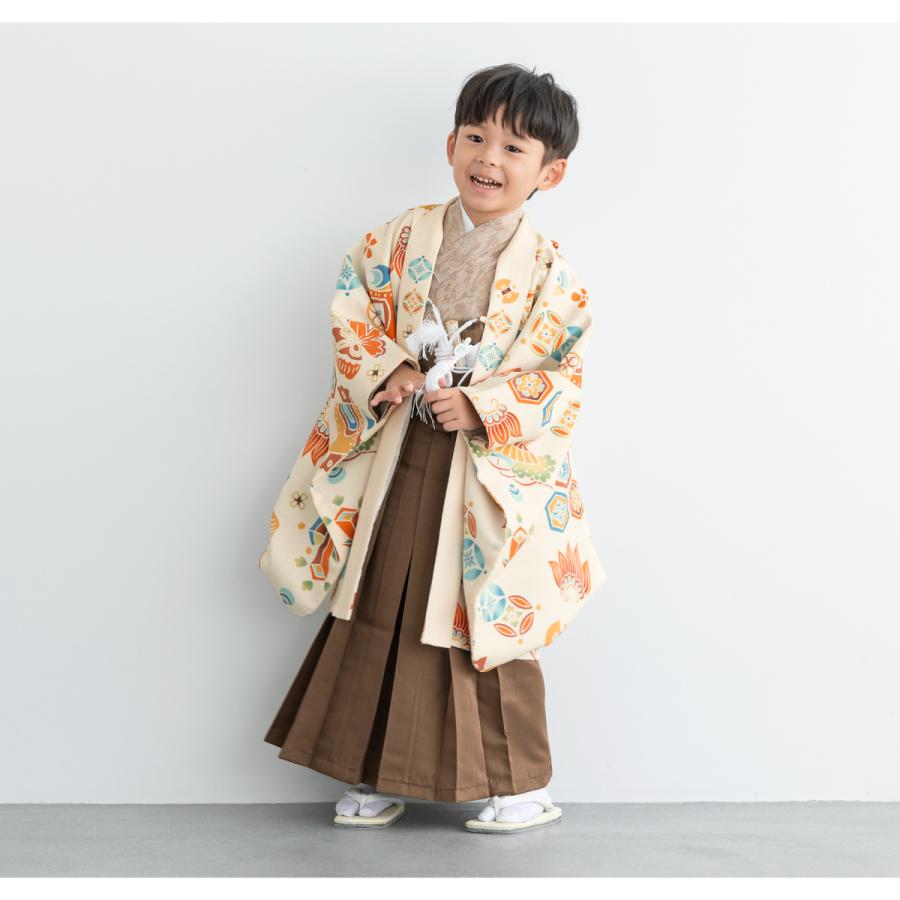 SOUBIEN（創美苑） レンタル 七五三 着物 男の子 5歳 袴セット フル