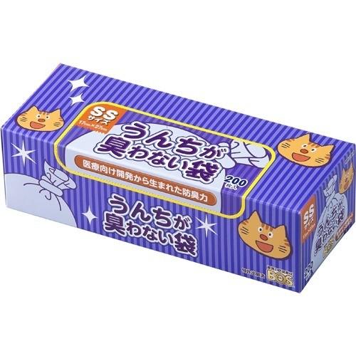 うんちが臭わない袋BOS(ボス) ネコ用 箱型 SSサイズ ( 200枚入 )/ 防臭