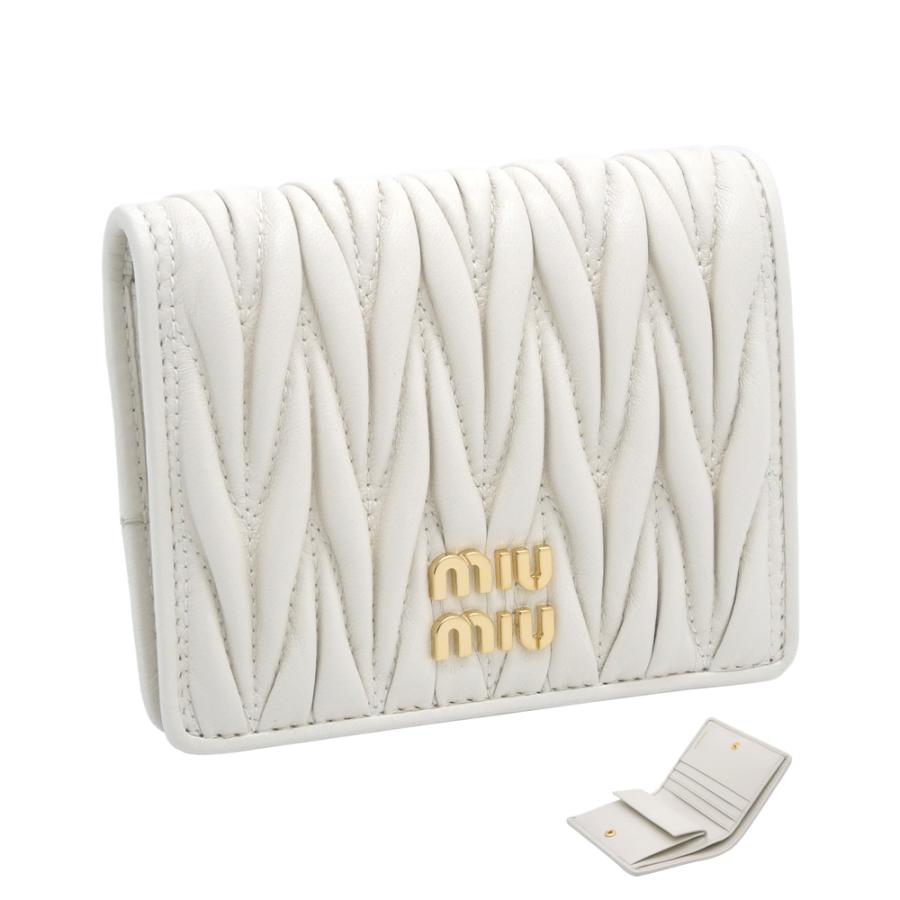 miu miu（ミュウミュウ） マテラッセレザー 折り財布