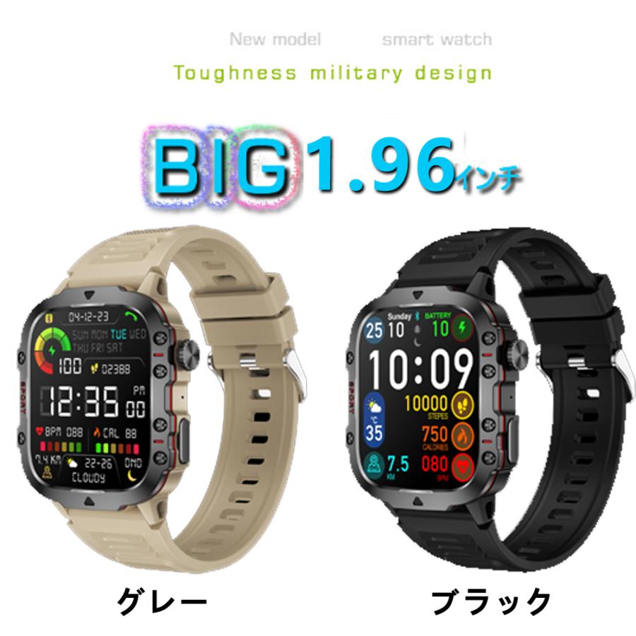 スマートウォッチ 通話機能 2025最新 アウトドア レディース メンズ