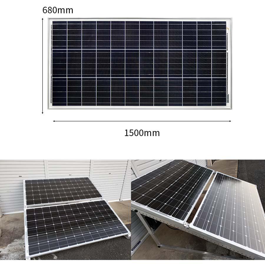 プラグインソーラー 400W 蓄電池 2400Whセット （200Wパネル×2枚）架台
