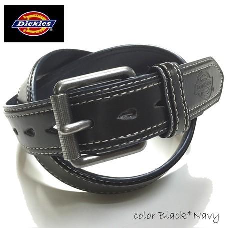 Dickies（ディッキーズ） 40mm幅 PUレザーベルト 合成皮革 合皮 2枚革