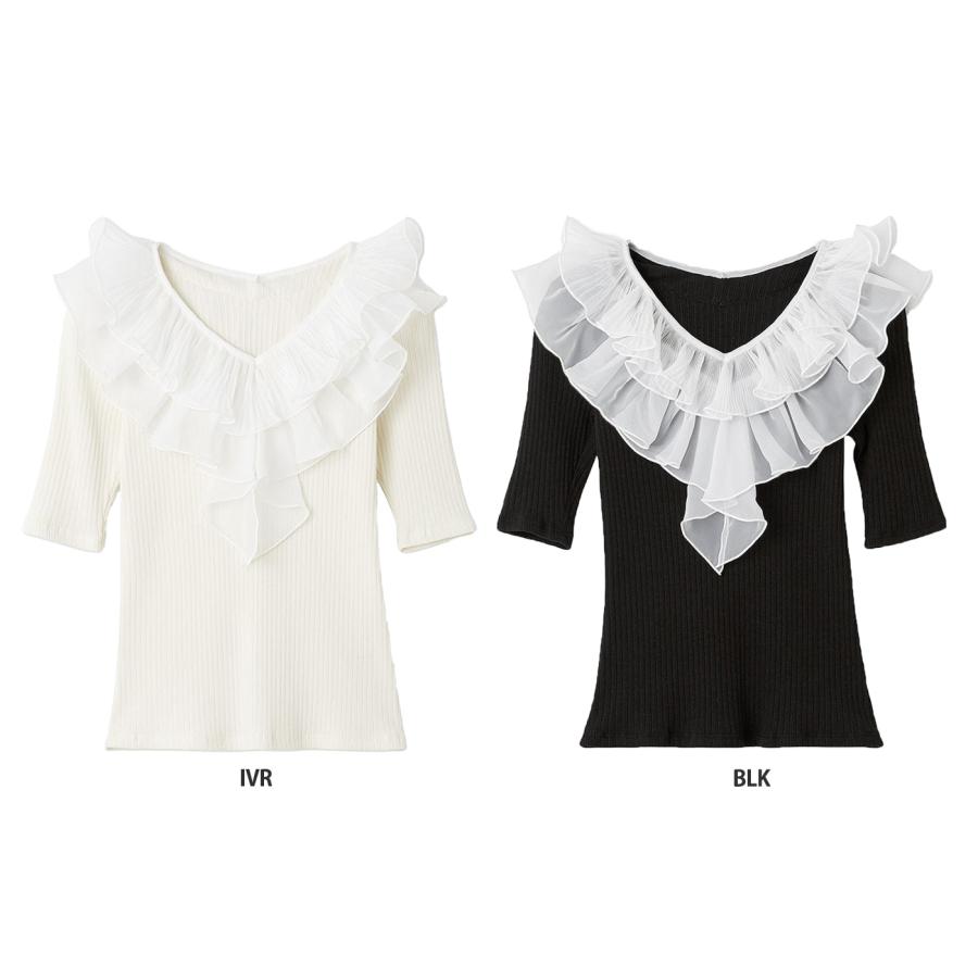 SNIDEL（スナイデル） SALE50%OFF フリルカラーカットプルオーバー