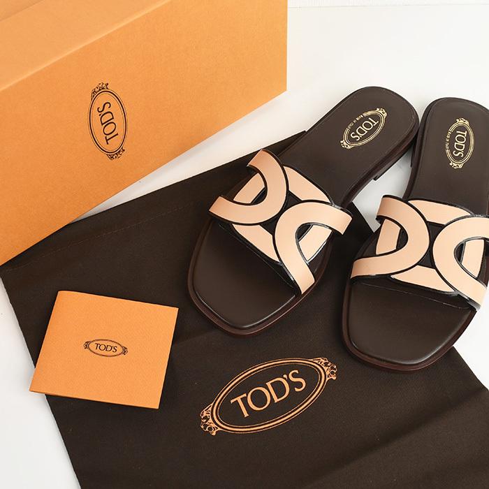 TOD'S（トッズ） フラットサンダル 靴 レザー XXW70K0GU70MID