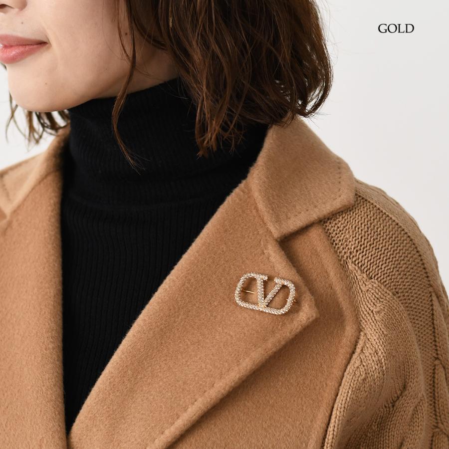 VALENTINO（ヴァレンティノ） ブローチ アクセサリー Vロゴ